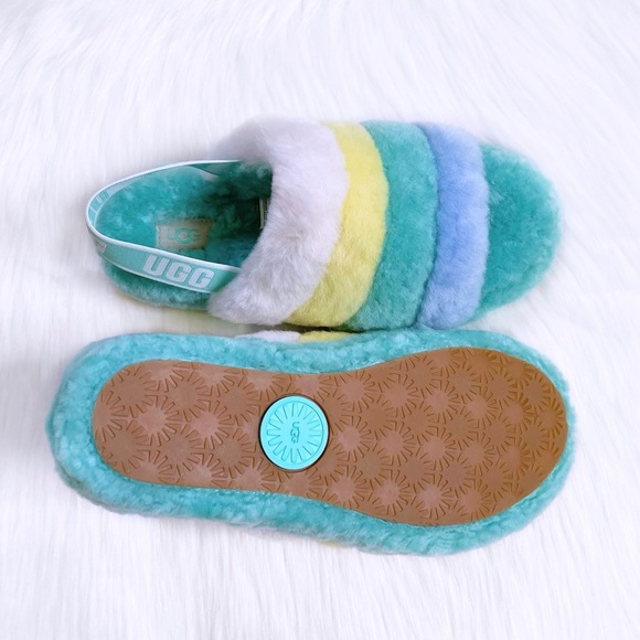 UGG Fluff Yeah Slide In Tide Pool Multi - Picture 7 of 8